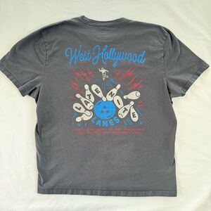 Hollister - West Hollywood Lanes Bowling Men’s TShirt Gray - 100% Cotton Sz XXL